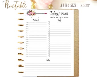 Daily Planner 2021 Made to Fit Big Happy Planner Inserts Printable Daily Schedule