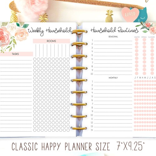 Happy Planner Tracker Printable Inserts Column Inserts Etsy