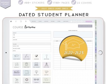 college student planner pdf Student Digital Planner 2022 2023, Digital Planner for iPad Notability Planner Goodnotes Template XODO Planner, Digital Student Planner 2023