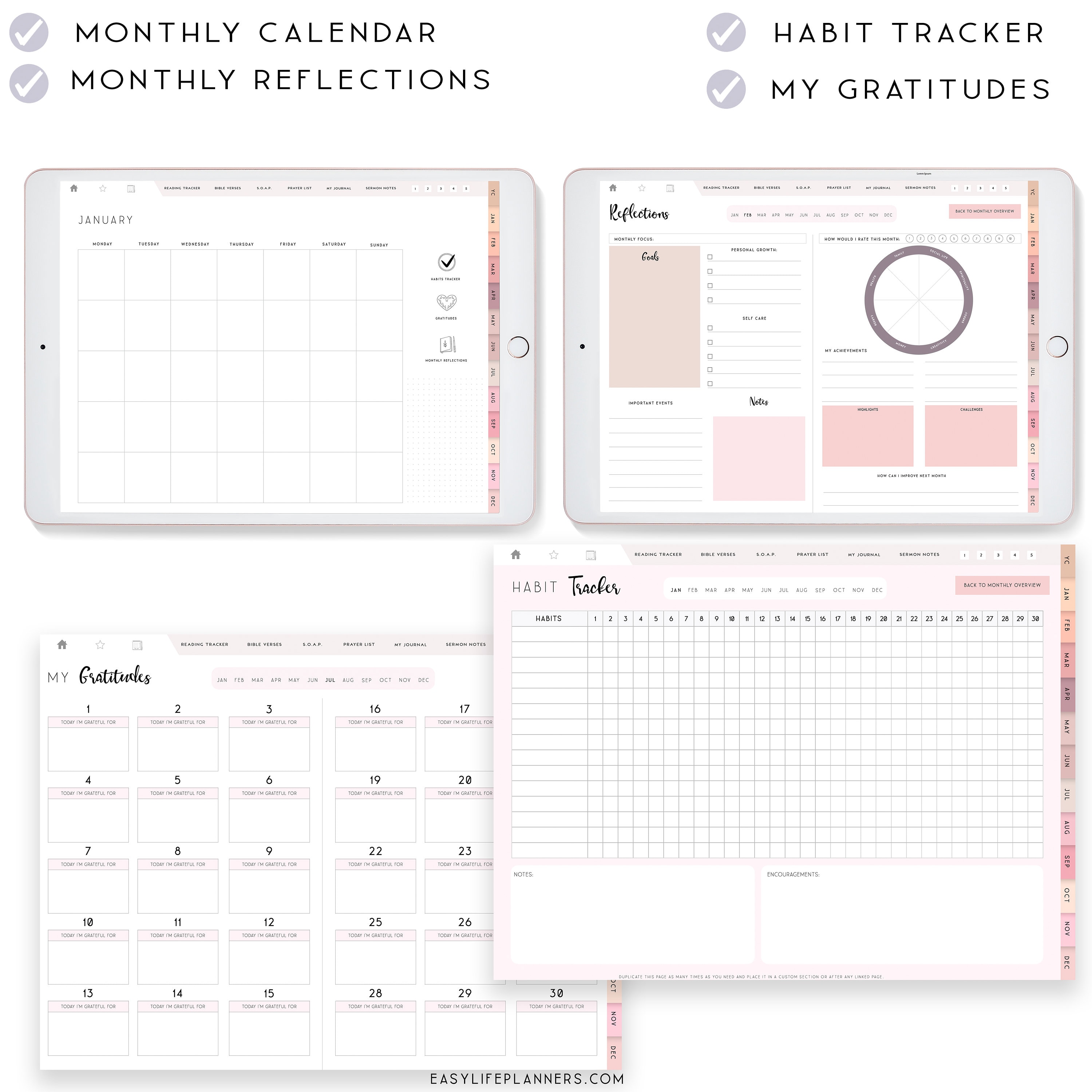 Faith Planner, Sermon Notes, Notability Planner, xodo digital planner,  Goodnotes Template, iPad Planner, Devotional planner