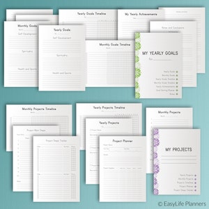 LIFE PLANNER Printable Ultimate Life Binder A4 Size Home Management Inserts Daily Weekly Monthly Project Budget Inserts. Instant Download image 3