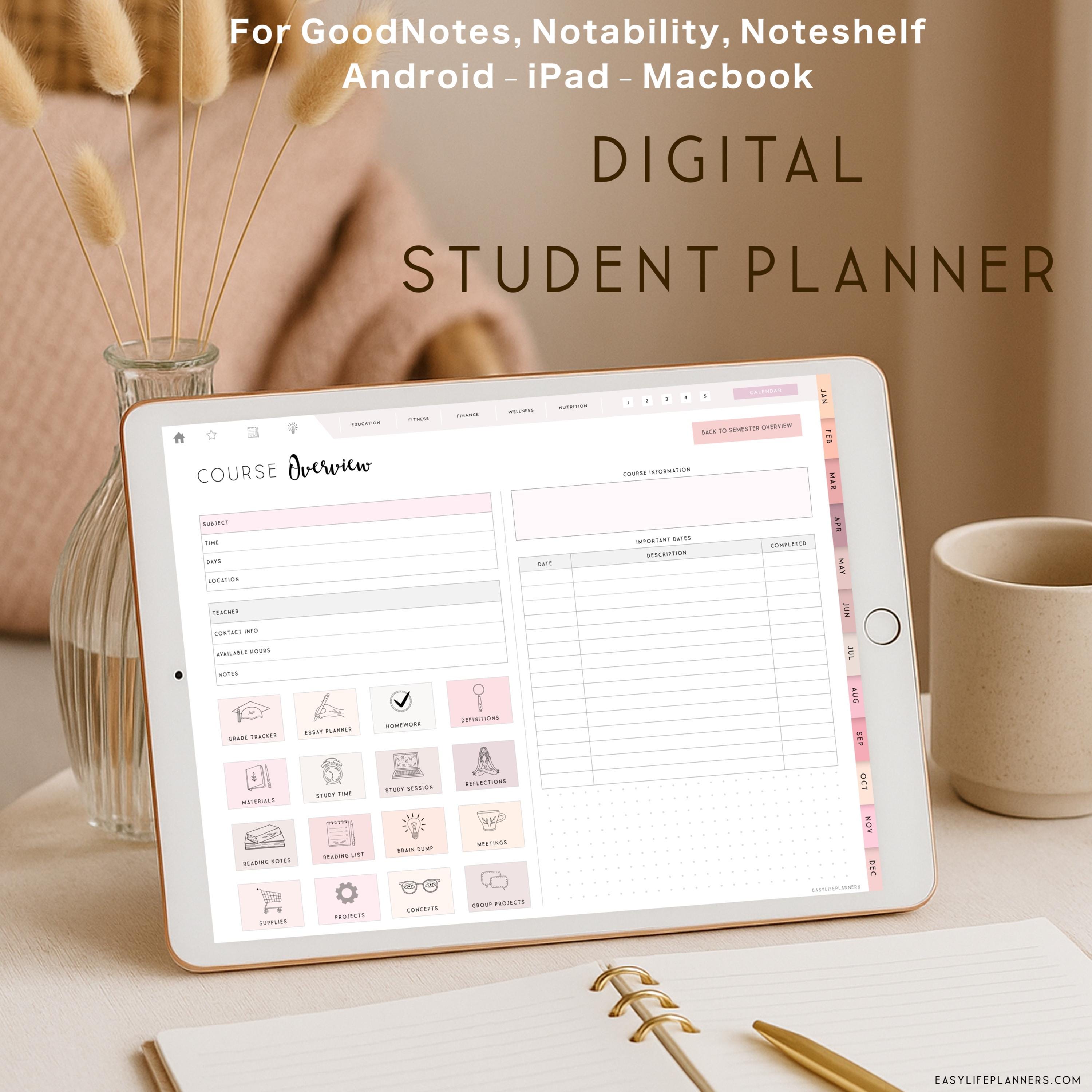 2025 Digital Student Planner for Goodnotes | All-in-one