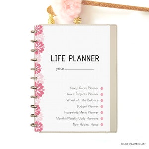 LIFE PLANNER Printable Ultimate Life Binder A4 Size Home Management Inserts Daily Weekly Monthly Project Budget Inserts. Instant Download image 6