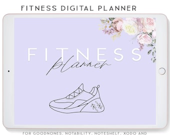 Fitness Planner Digital Workout Planner for iPad, Notability Planner, Fitness Journal, XODO Planner, Goodnotes Template, Keto Diet Plan