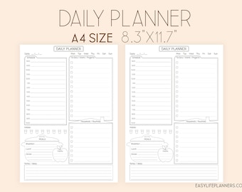 Daily Planner Printable, Binder inserts DO1P, Printable To Do List