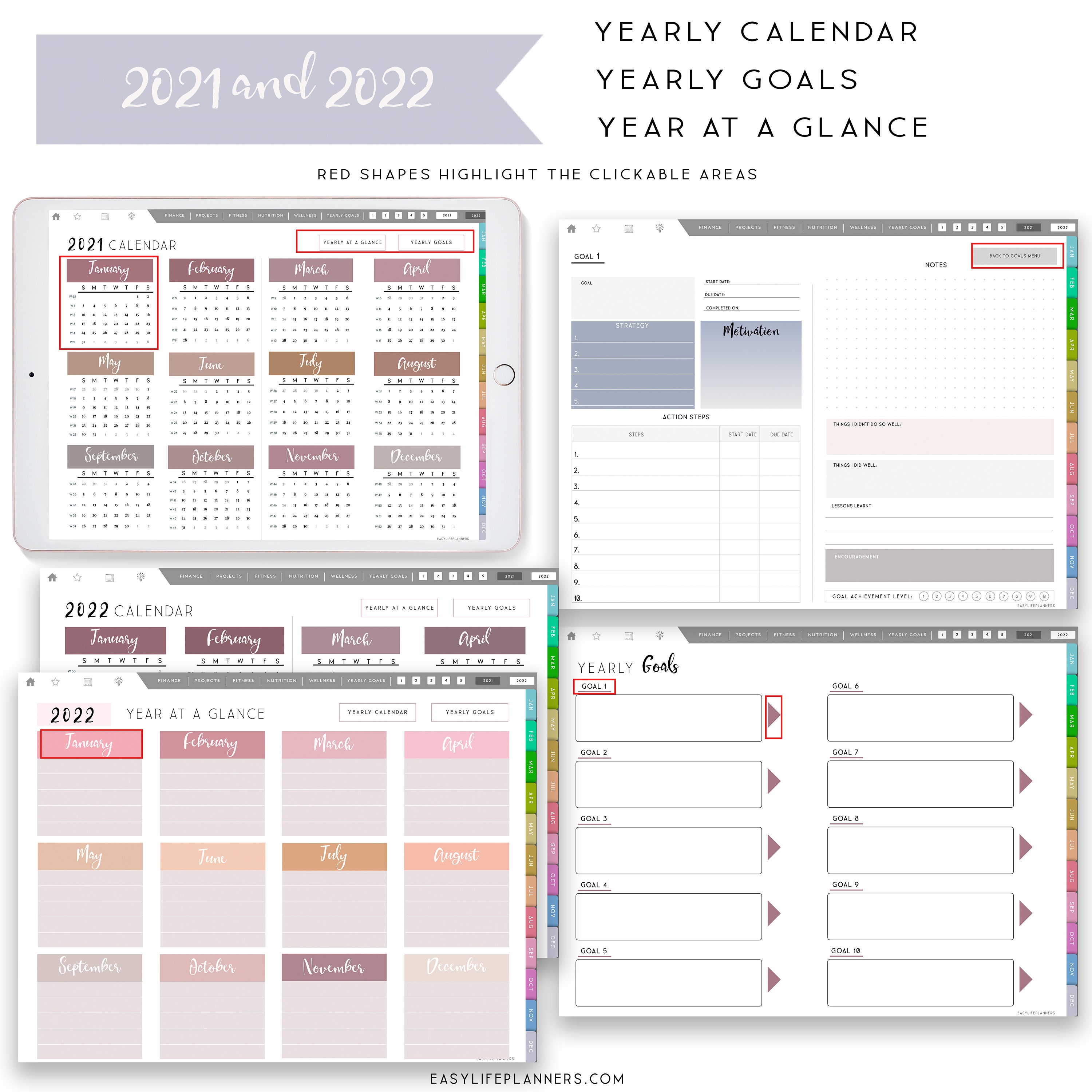 Digital Planner 2021 2022, Budget Planner, Planner iPad, Notability