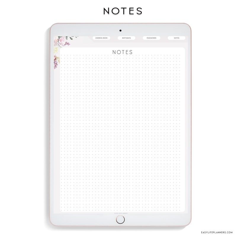 Address Book Digital Planner Ipad Planner Goodnotes Planner Etsy