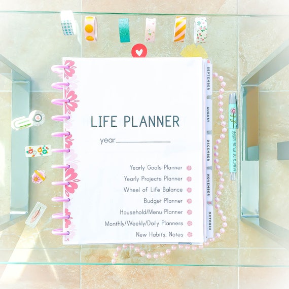 life planner 2019 printable planner pages daily planner etsy