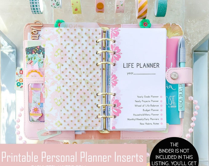 Life Planner Inserts, Finance Planner, Weekly Planner Pages, Printable Planner