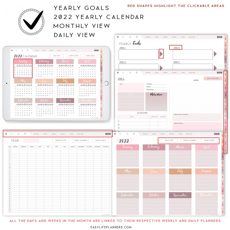 Digital Planner 2023 Digital Planner Ipad Notability Etsy