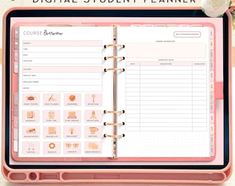 Student Digital Planner, Digital Planner iPad, Goodnotes Planner, Notability Planner, Goodnotes Template, Android Planner.