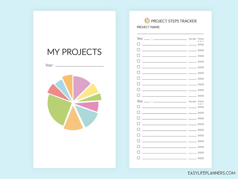 Midori Printable TN Inserts Project Planner Midori | Etsy
