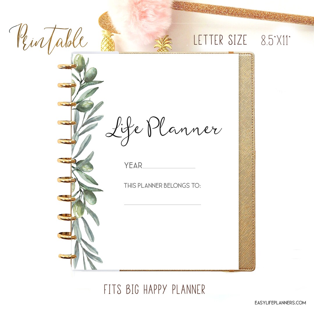 Life Planner Printable Daily Planner Inserts, Made to Fit Big Happy ...