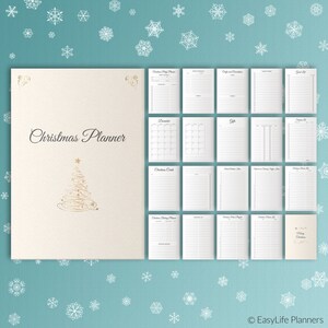 Christmas Planner Printable, christmas organizer, A5 Filofax Insert, a5 planner refills image 7