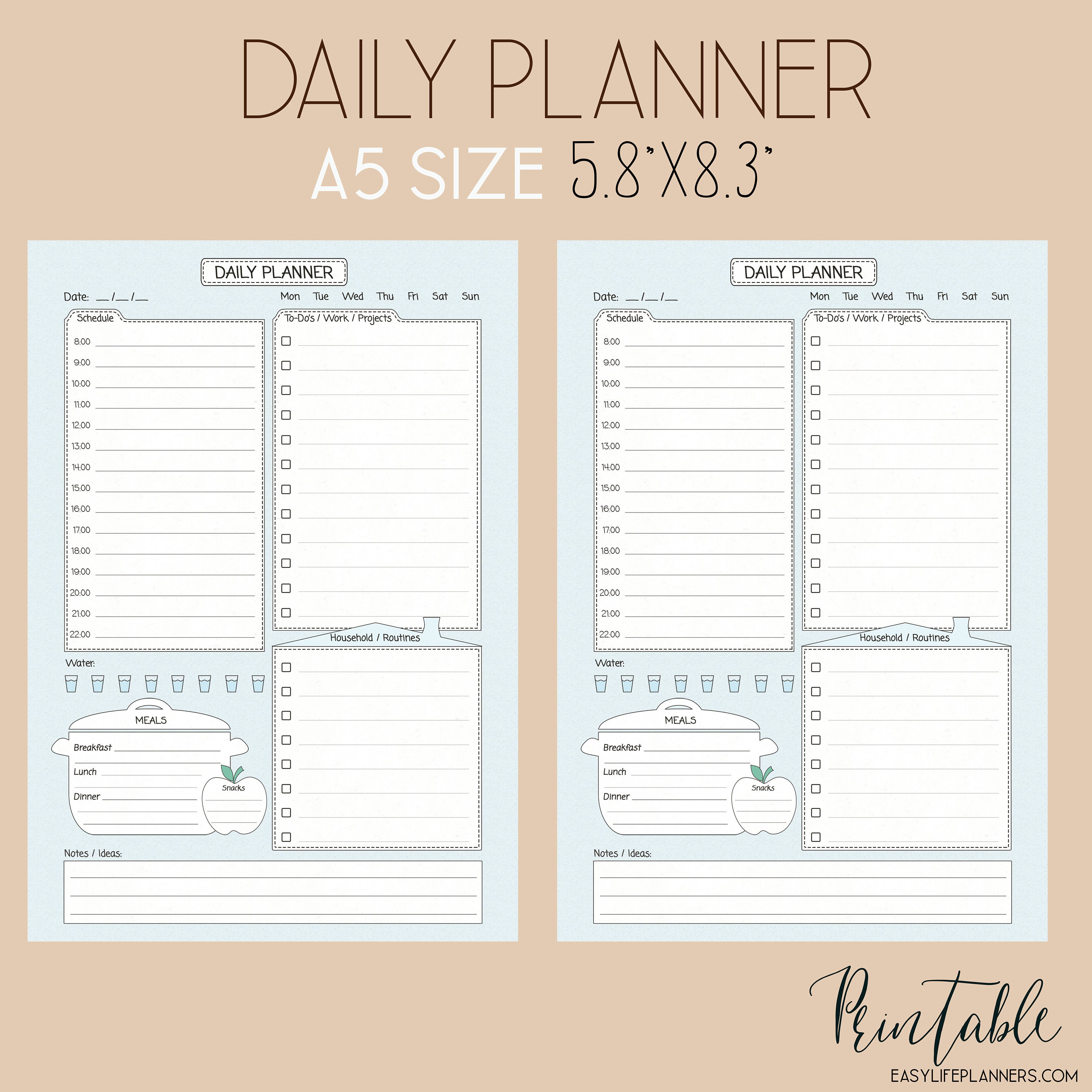 Printable Planner Inserts