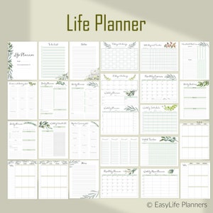 Life Planner Printable Daily Planner Inserts, Made to Fit Big Happy ...