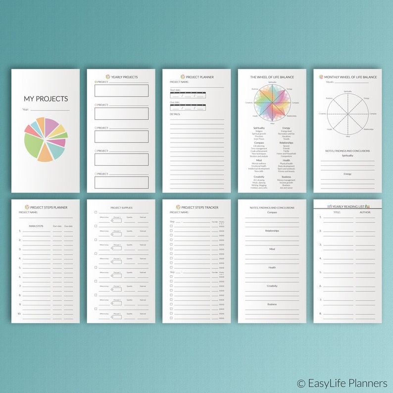  Life  Planner  2022 Personal Size Planner  Inserts Printable 