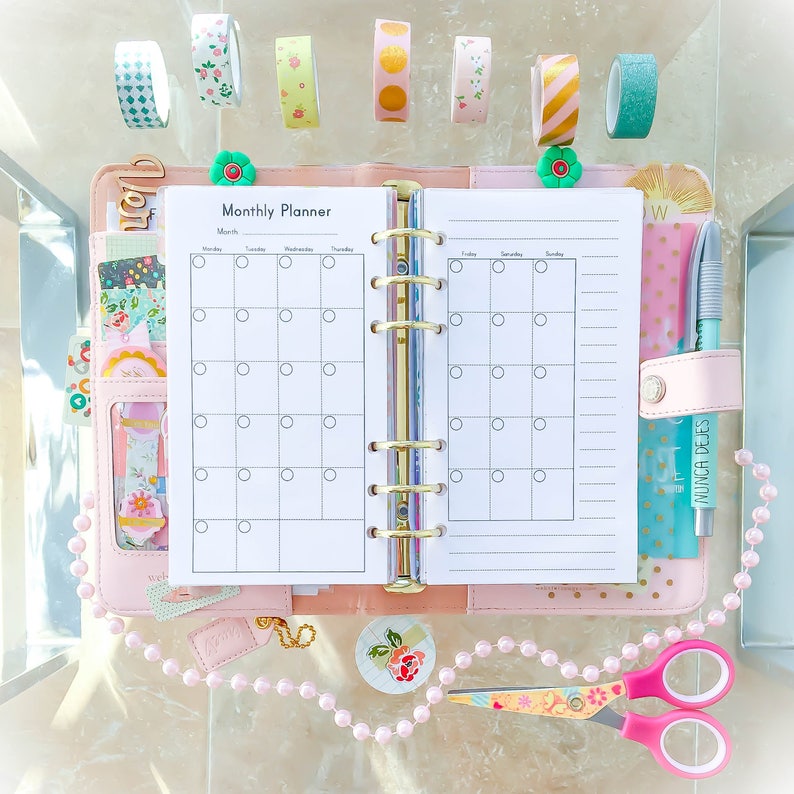 Monthly Planner Filofax Personal Planner Pages 2020 Planner | Etsy
