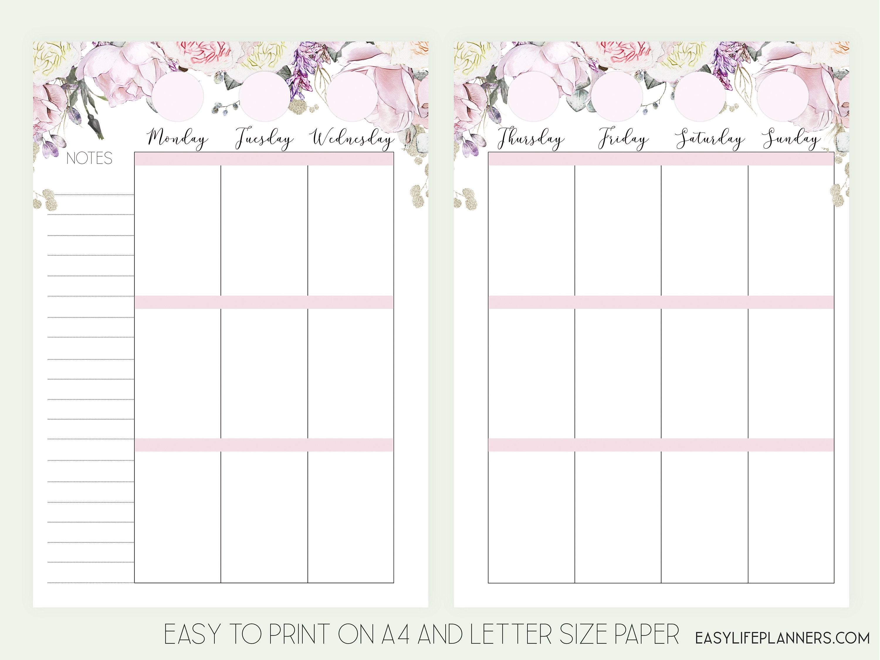 Free Planner Refills Printable