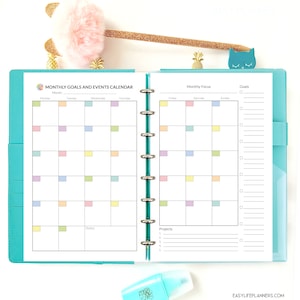 Half Size Planner Life Planner Printable Half Letter Planner - Etsy