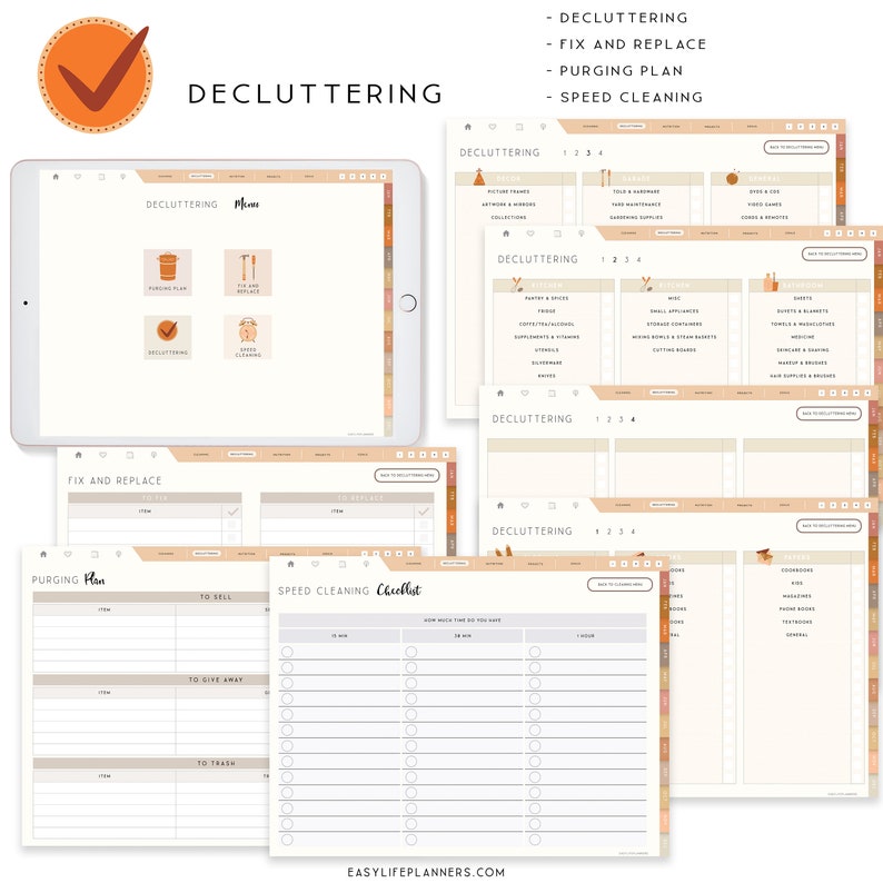 Household Planner Digital Planner Notability Planner Etsy