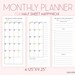 Month on Two Pages, Half Sheet Happy Planner, Happynichi Printable ...