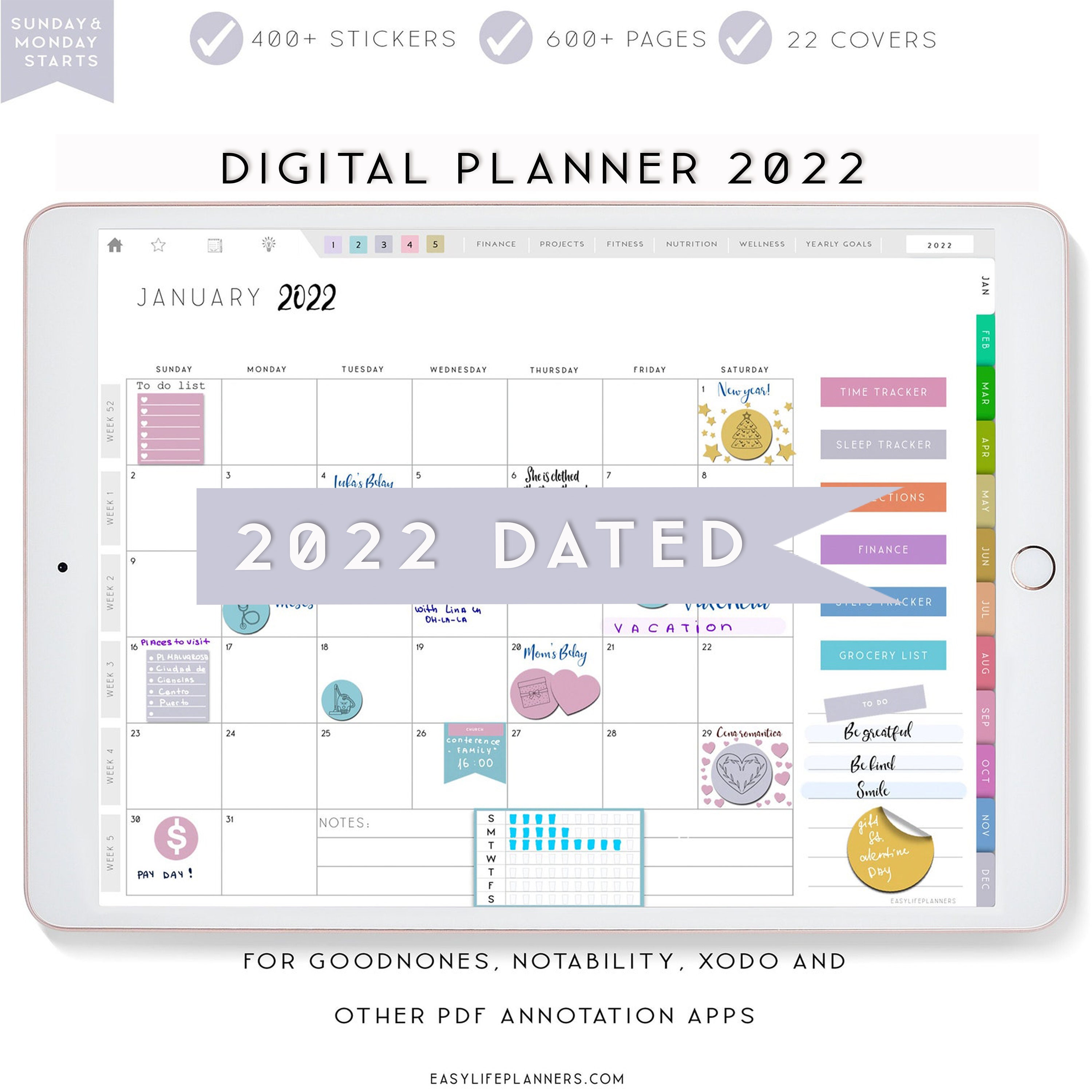 Calendars & Planners Paper & Party Supplies Paper notability planner