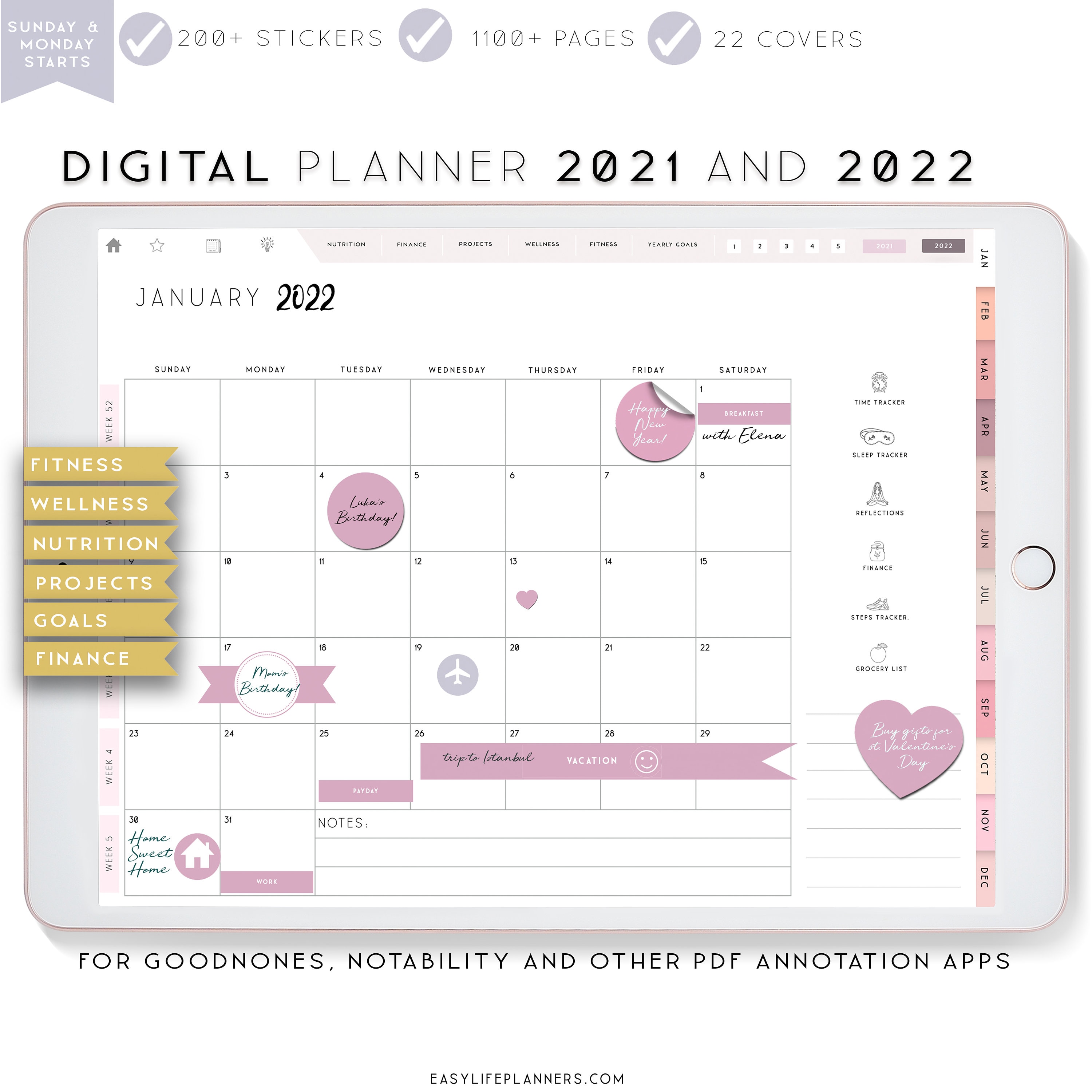 free digital planner pdf 2022 notability free digital planner pdf 2022 notability