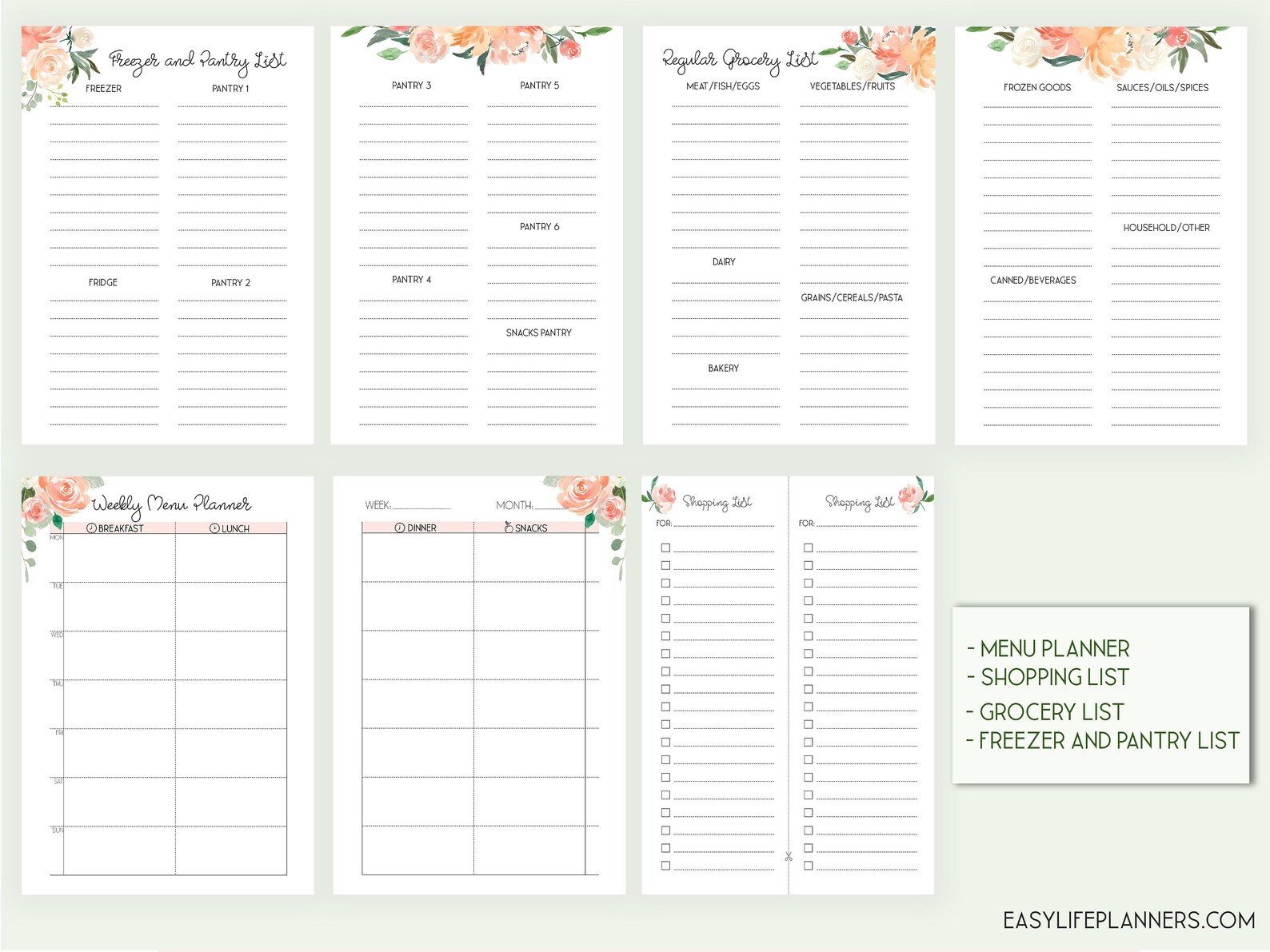 Life Planner for Mini Happy Planner Inserts Printable Daily | Etsy