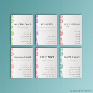 LIFE PLANNER Printable Ultimate Life Binder A4 Size Home Management Inserts Daily Weekly Monthly Project Budget Inserts. Instant Download image 1