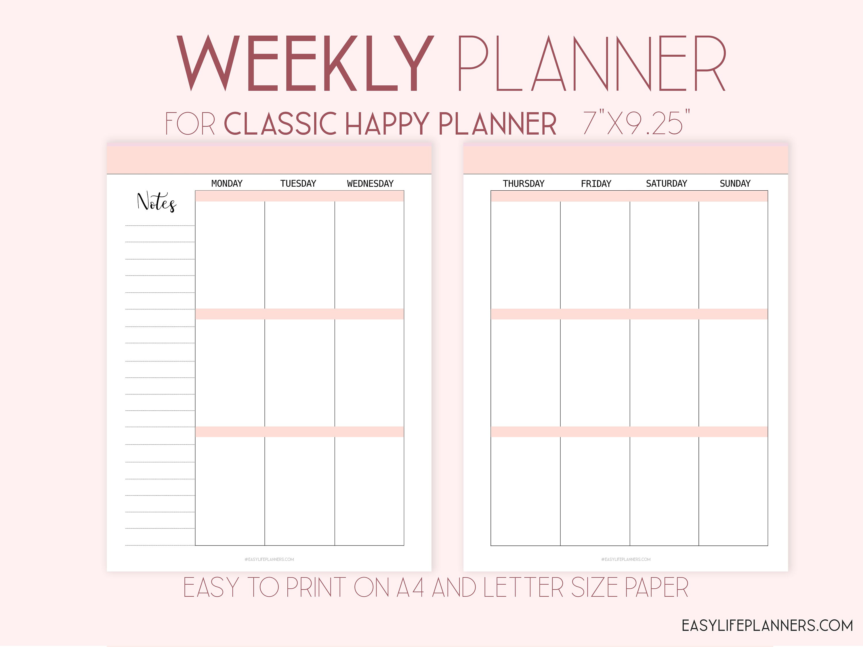 9 Best Weekly Planner Printable Printableecom 9 Best Weekly Planner 
