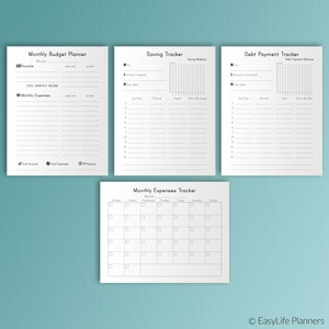 Budget Planner Printable Happy Planner Insert, Financial Binder ...