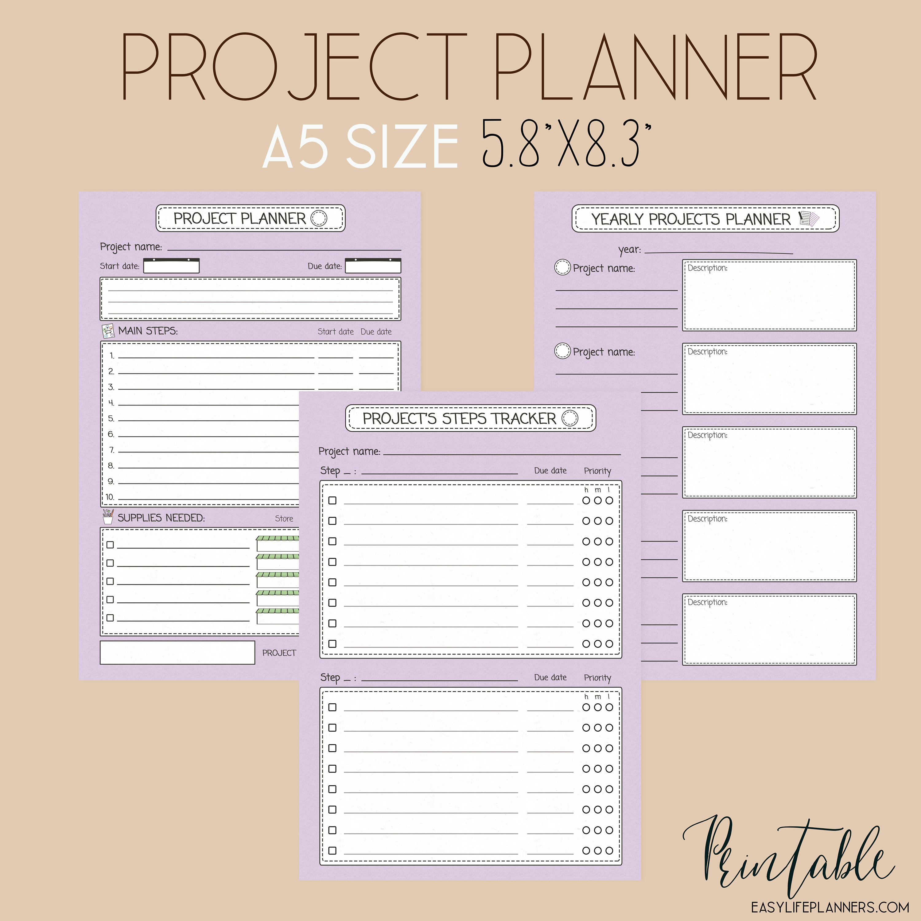 free project planner printables free project planner printables