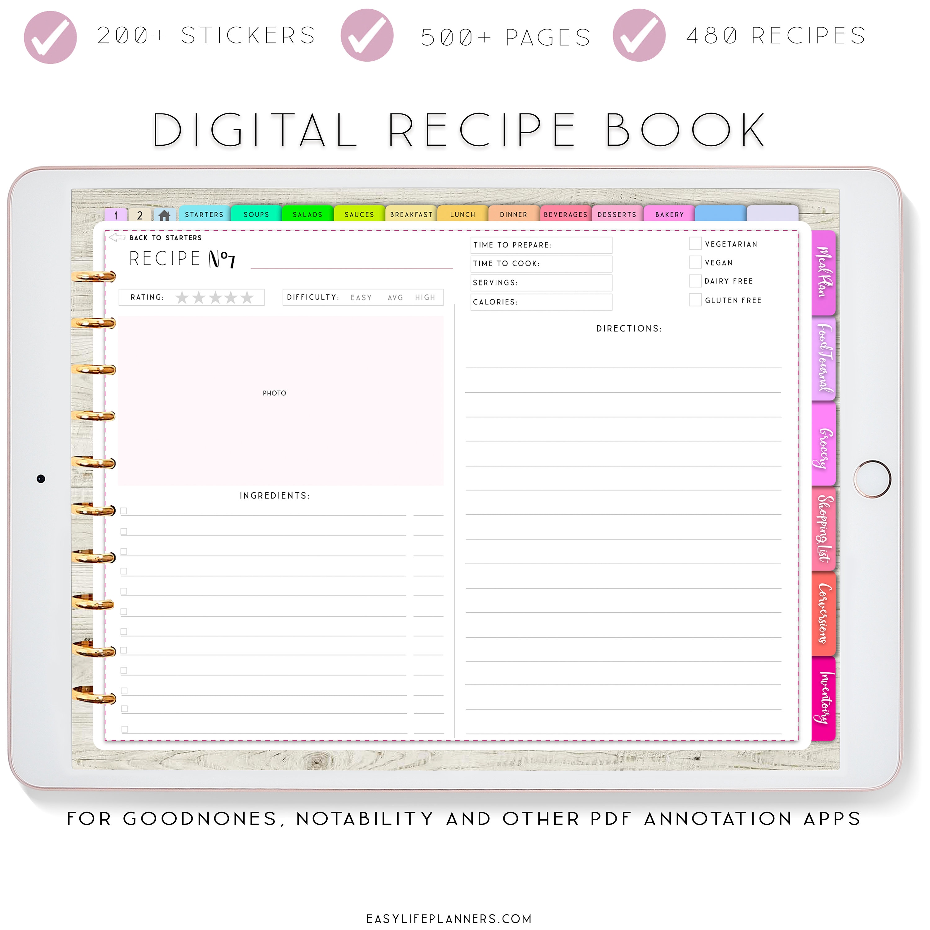 goodnotes-recipe-book-template-free