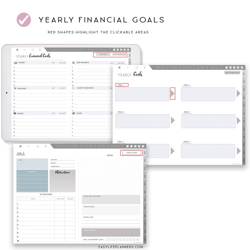 Budget Planner Goodnotes Planner Digital Planner Finance Etsy