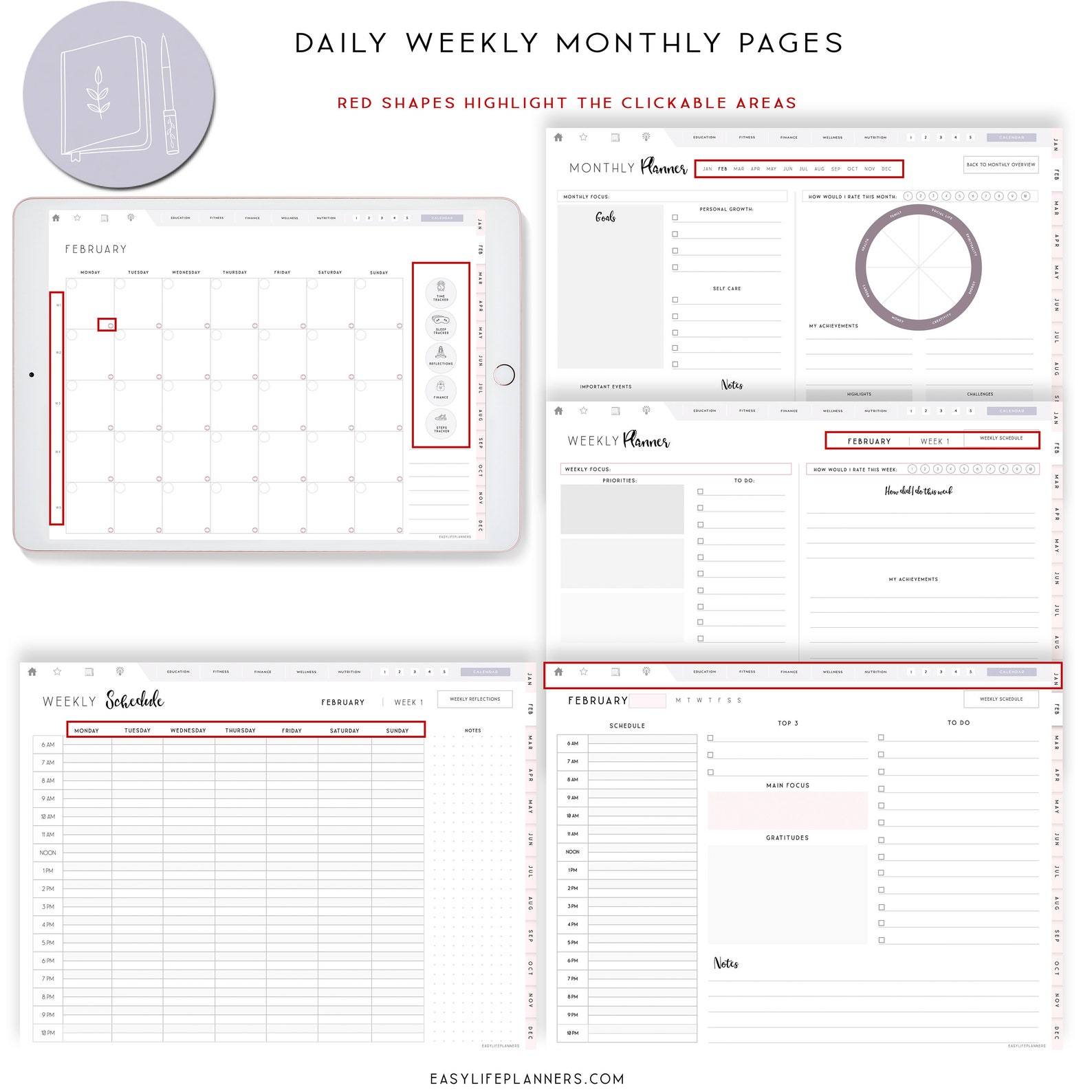 Digital Student Planner Digital Planner for Ipad Notability Etsy UK