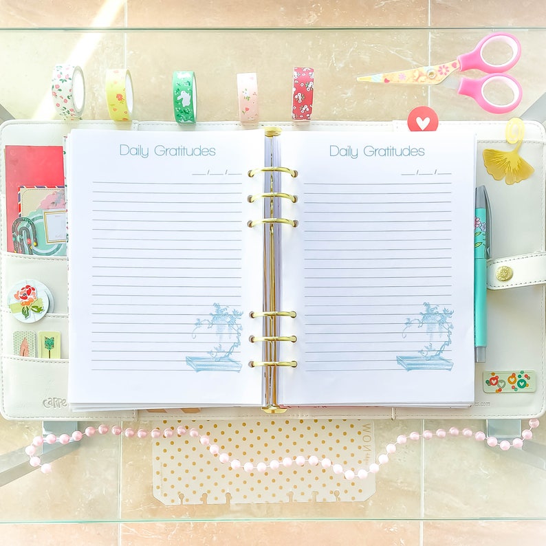 A5 Planner Refills Daily Gratitude Christian Planner Filofax Etsy
