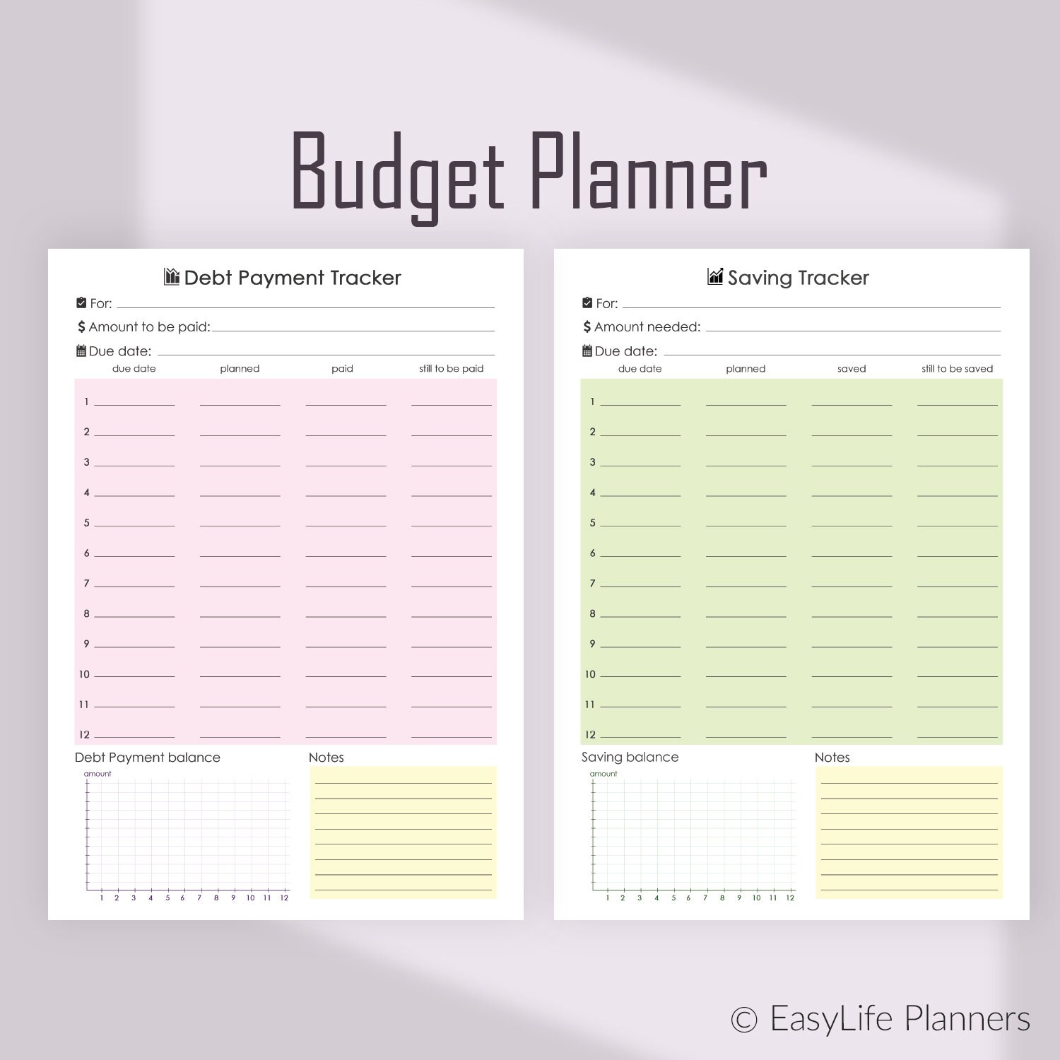 Financial Planner Monthly Budget Planner A4 Binder Inserts Etsy