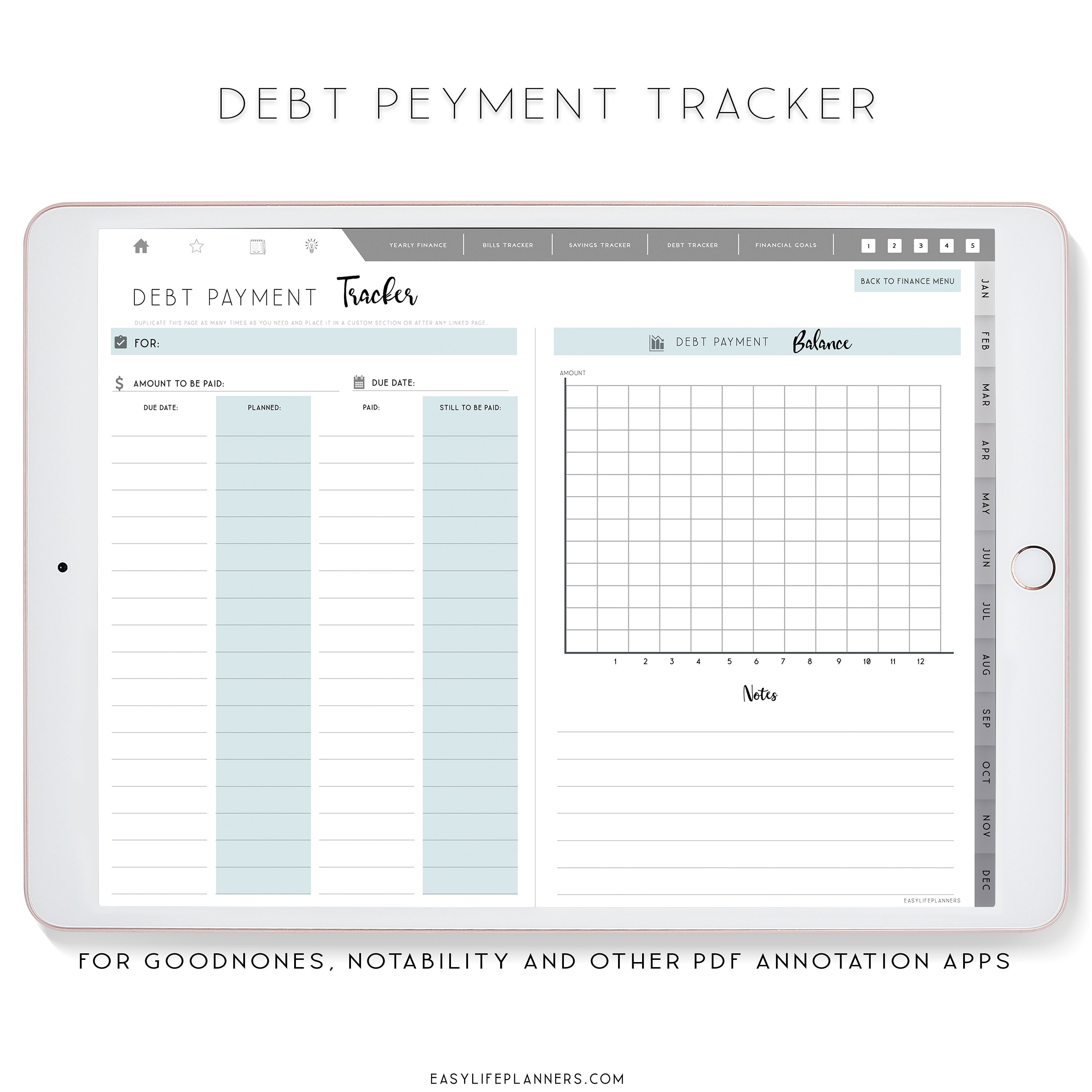 Goodnotes 5 budget template - foptintelli