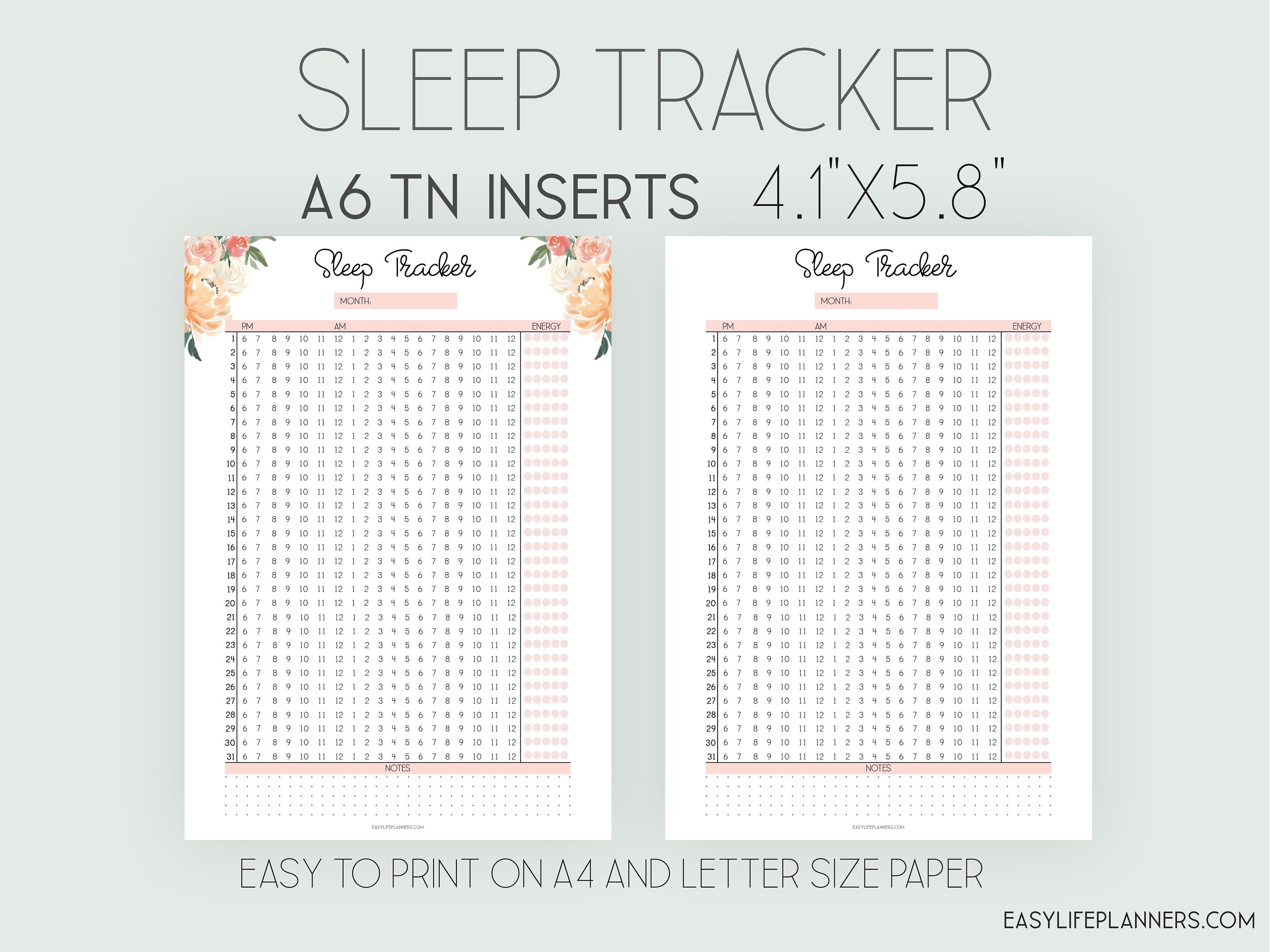 Free printable sleep tracker printable - noredti
