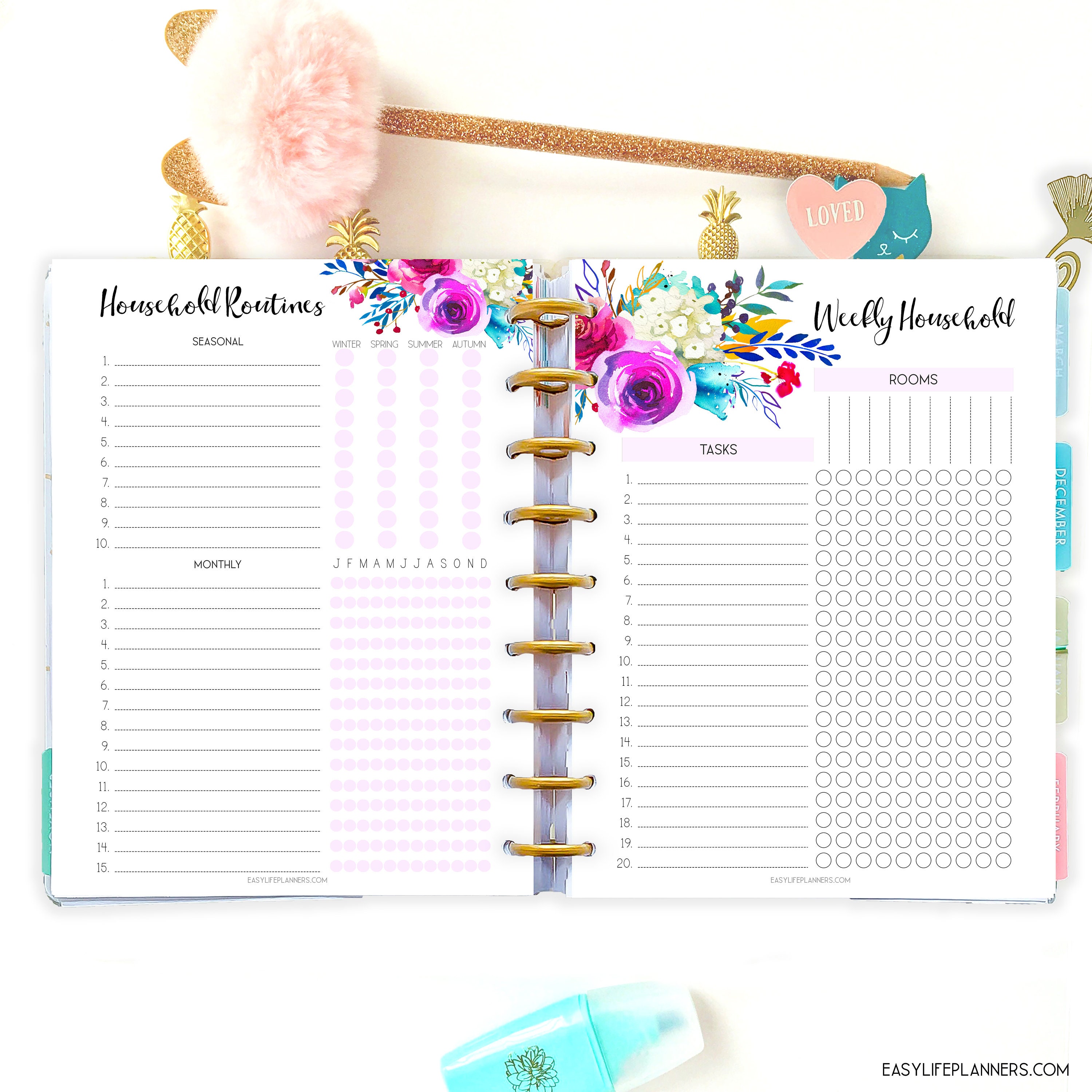  Life  Planner  2022 Printable Planner  Pages made to fit 