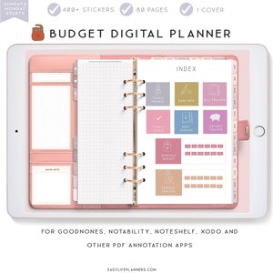 Digital Budget Planner: Goodnotes & Notability Template (PDF)