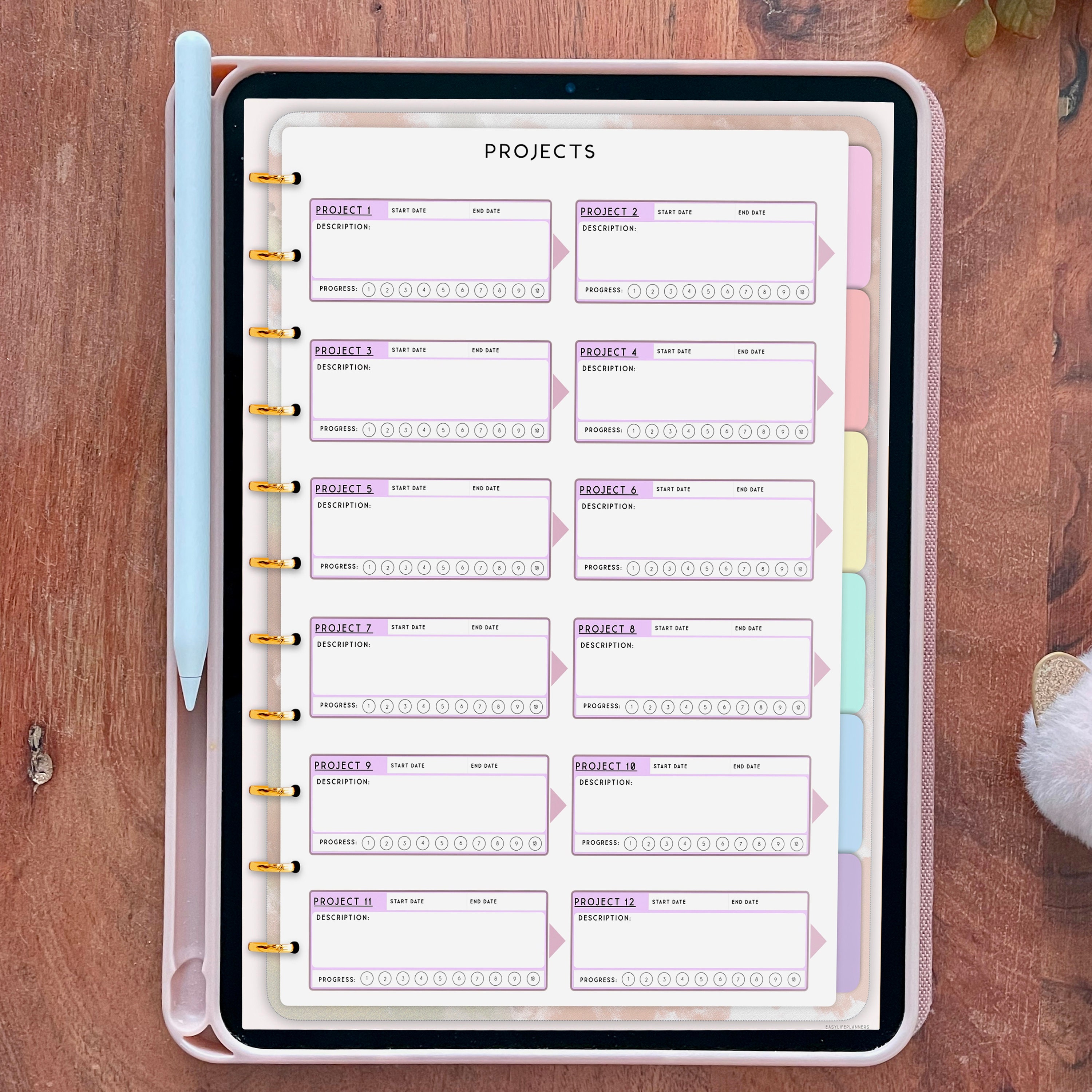 Project Planner Digital for iPad, Notability Planner, Goodnotes