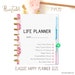 Life Planner Printable made to fit Classic Happy Planner Inserts and Erin Condren Inserts 