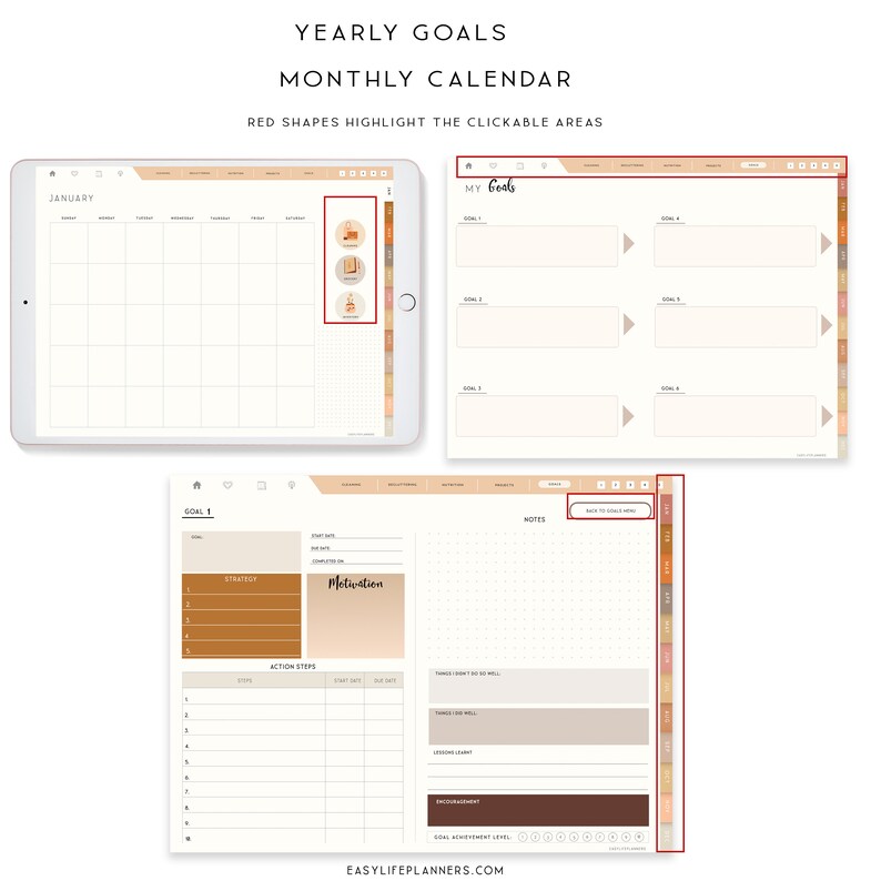 Household Planner Digital Planner Notability Planner Etsy