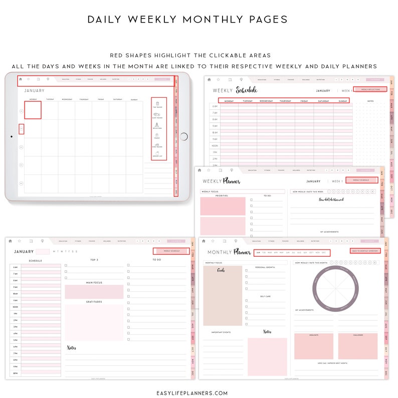 Digital Student Planner Digital Planner Ipad Notability Etsy