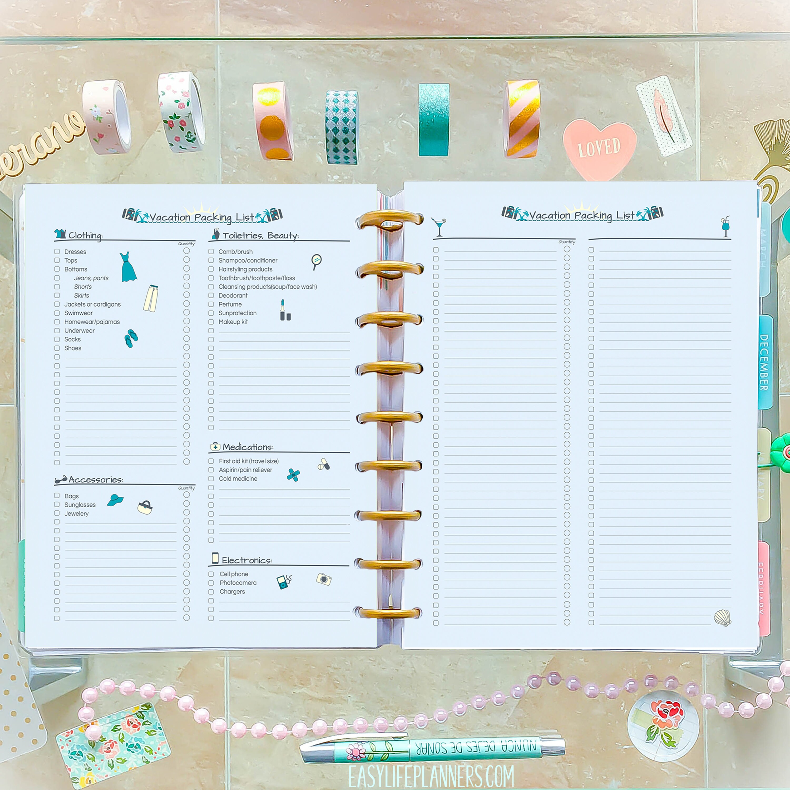 Travel Planner Made To Fit Happy Planner Printable Inserts For Happy  Travel Planner Made To Fit Happy Planner Printable Inserts For Happy