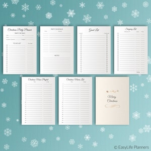 Christmas Planner Printable, christmas organizer, A5 Filofax Insert, a5 planner refills image 5