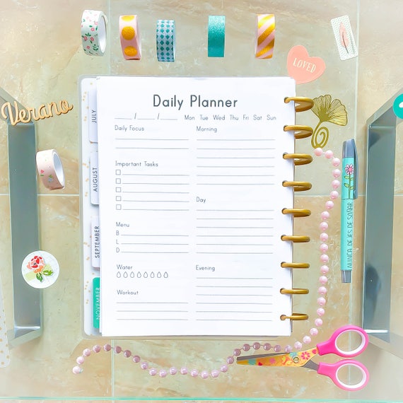 Happy Planner Inserts Daily Inserts Happy Planner Pages