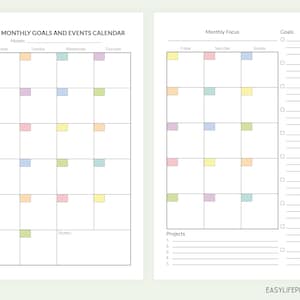 Half Size Planner Life Planner Printable Half Letter Planner - Etsy